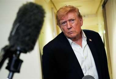Donald Trump en la entrevista.